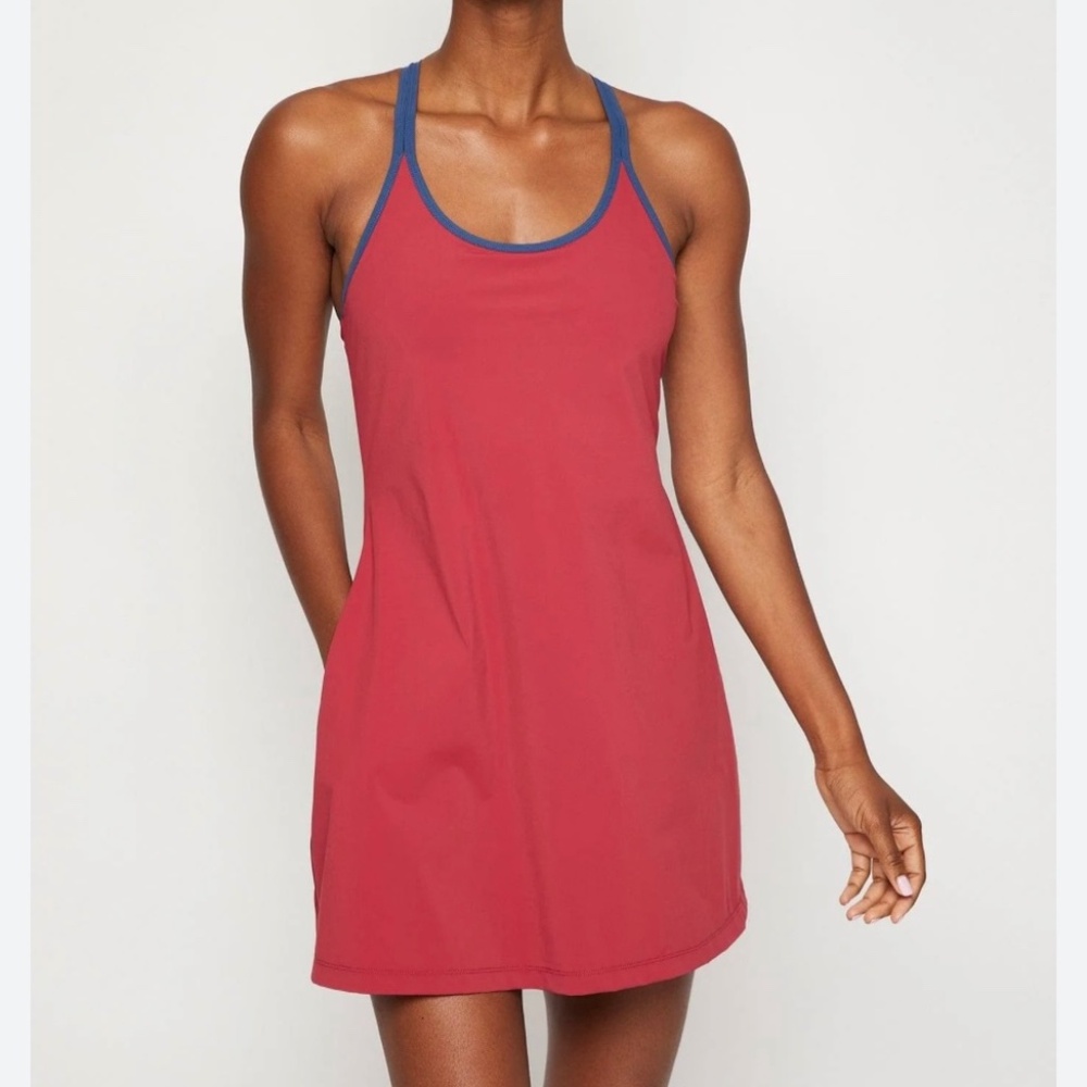 NWT FOURLAPS VITALITY DRESS RED VELVET/MIDNIGHT